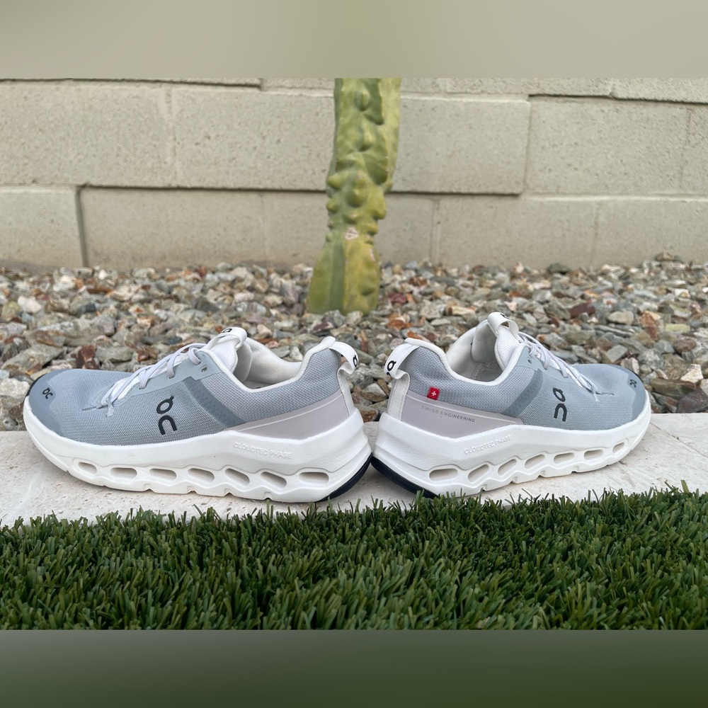 On Running CloudTec Gray and White Shoes